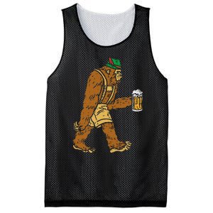 German Bigfoot Sasquatch Beer Lederhose Funny Oktoberfest Mesh Reversible Basketball Jersey Tank