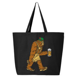 German Bigfoot Sasquatch Beer Lederhose Funny Oktoberfest 25L Jumbo Tote