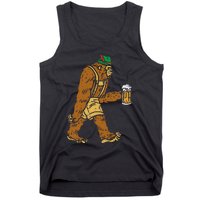 German Bigfoot Sasquatch Beer Lederhose Funny Oktoberfest Tank Top