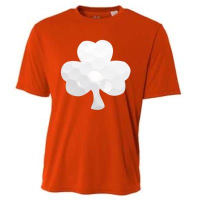 Golf Ball Shamrock St Patricks Clover Sports Fan Athlete Gift Cooling Performance Crew T-Shirt