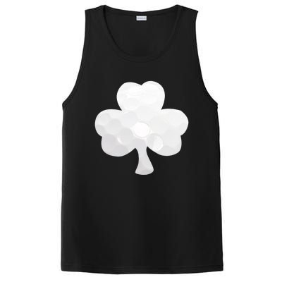 Golf Ball Shamrock St Patricks Clover Sports Fan Athlete Gift PosiCharge Competitor Tank