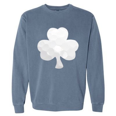 Golf Ball Shamrock St Patricks Clover Sports Fan Athlete Gift Garment-Dyed Sweatshirt