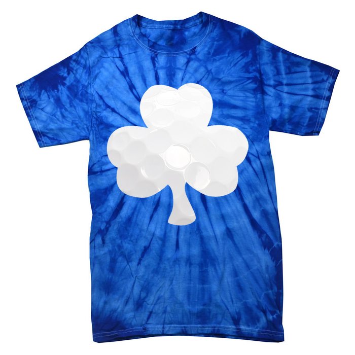 Golf Ball Shamrock St Patricks Clover Sports Fan Athlete Gift Tie-Dye T-Shirt