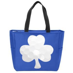 Golf Ball Shamrock St Patricks Clover Sports Fan Athlete Gift Zip Tote Bag