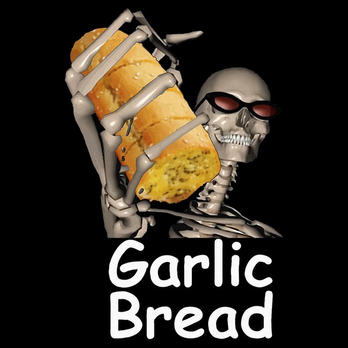 Garlic Bread Skeleton Funny Youth Performance Sprint T-Shirt