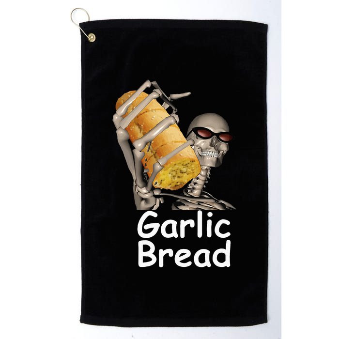 Garlic Bread Skeleton Funny Golf Towel