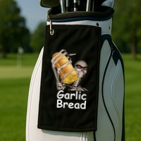 Garlic Bread Skeleton Funny Golf Towel