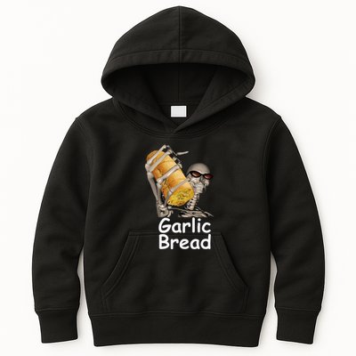 Garlic Bread Skeleton Funny Kids Hoodie