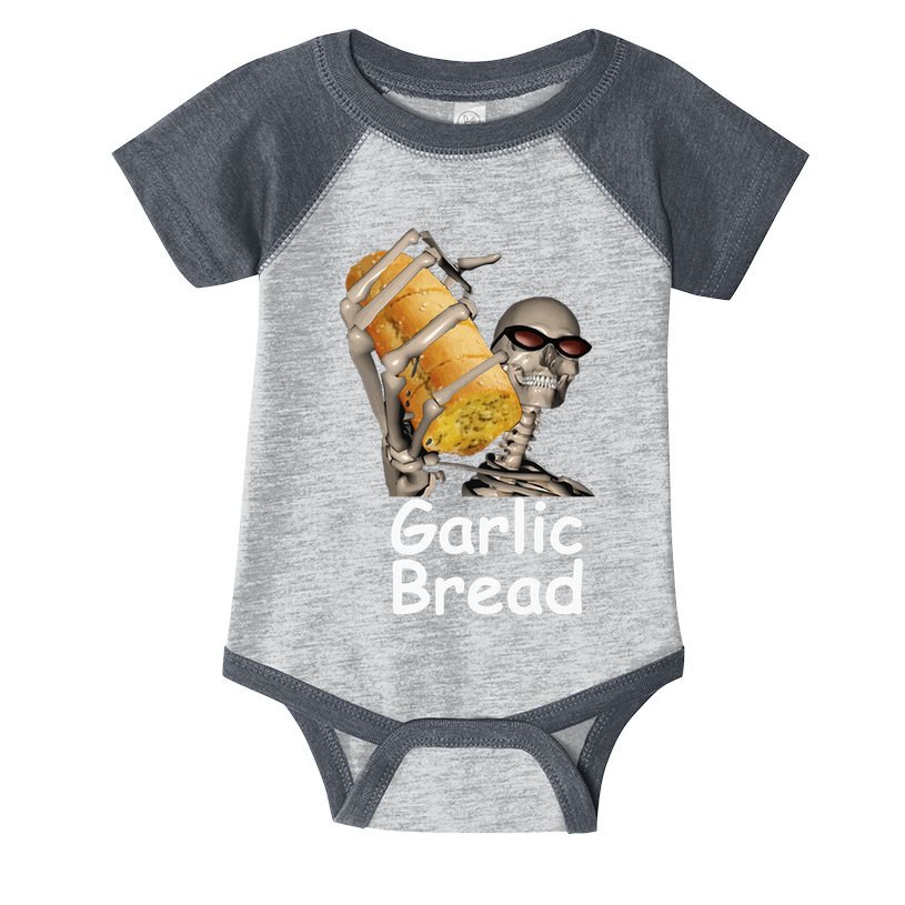 Garlic Bread Skeleton Funny Infant Baby Jersey Bodysuit