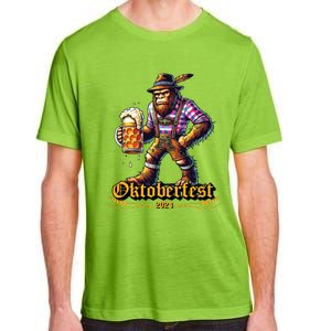 German Bigfoot Sasquatch Lederhose Funny Oktoberfest 2024 Adult ChromaSoft Performance T-Shirt