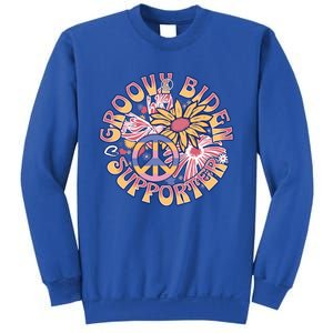 Groovy Biden Supporter Reelect President Retro Biden 2024 Gift Sweatshirt