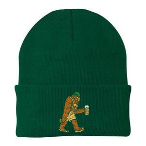 German Bigfoot Sasquatch Beer Lederhose Funny Oktoberfest Knit Cap Winter Beanie