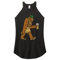 German Bigfoot Sasquatch Beer Lederhose Funny Oktoberfest Women's Perfect Tri Rocker Tank