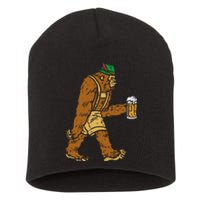 German Bigfoot Sasquatch Beer Lederhose Funny Oktoberfest Short Acrylic Beanie