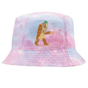 German Bigfoot Sasquatch Beer Lederhose Funny Oktoberfest Tie-Dyed Bucket Hat