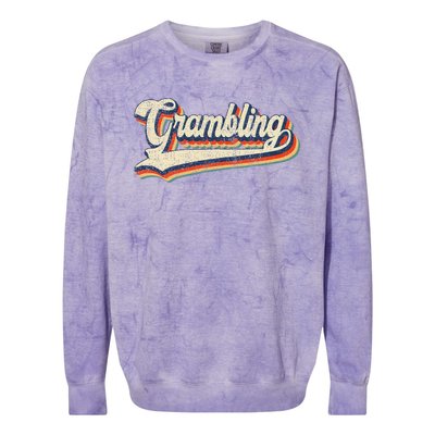 Gram Bling School Sport Name Colorblast Crewneck Sweatshirt