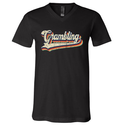 Gram Bling School Sport Name V-Neck T-Shirt