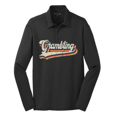 Gram Bling School Sport Name Silk Touch Performance Long Sleeve Polo