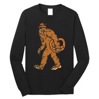 German Bigfoot Sasquatch Pretzel Funny Oktoberfest Long Sleeve Shirt