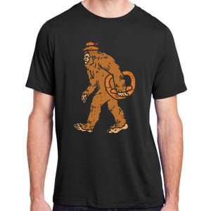 German Bigfoot Sasquatch Pretzel Funny Oktoberfest Adult ChromaSoft Performance T-Shirt