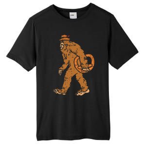 German Bigfoot Sasquatch Pretzel Funny Oktoberfest Tall Fusion ChromaSoft Performance T-Shirt