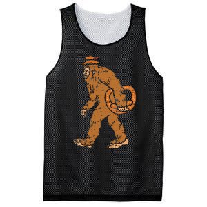 German Bigfoot Sasquatch Pretzel Funny Oktoberfest Mesh Reversible Basketball Jersey Tank