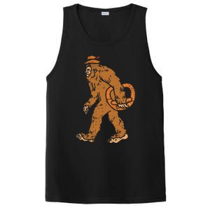 German Bigfoot Sasquatch Pretzel Funny Oktoberfest PosiCharge Competitor Tank