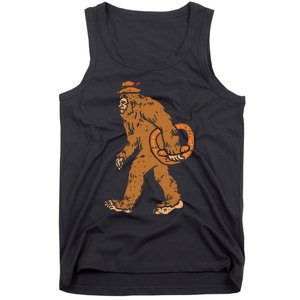 German Bigfoot Sasquatch Pretzel Funny Oktoberfest Tank Top