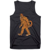 German Bigfoot Sasquatch Pretzel Funny Oktoberfest Tank Top