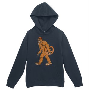 German Bigfoot Sasquatch Pretzel Funny Oktoberfest Urban Pullover Hoodie