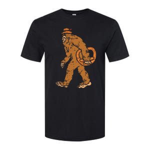 German Bigfoot Sasquatch Pretzel Funny Oktoberfest Softstyle CVC T-Shirt