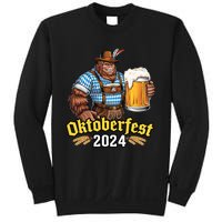 German Bigfoot Sasquatch Lederhose Funny Oktoberfest 2024 Sweatshirt