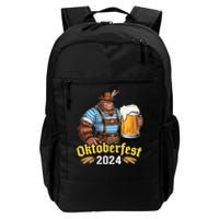 German Bigfoot Sasquatch Lederhose Funny Oktoberfest 2024 Daily Commute Backpack