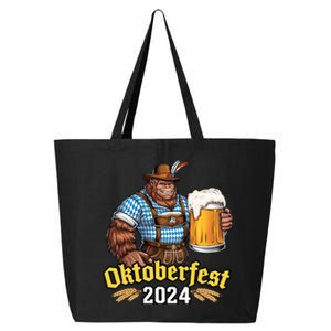 German Bigfoot Sasquatch Lederhose Funny Oktoberfest 2024 25L Jumbo Tote