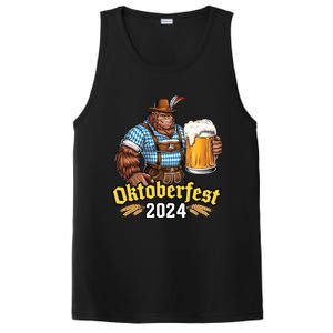 German Bigfoot Sasquatch Lederhose Funny Oktoberfest 2024 PosiCharge Competitor Tank