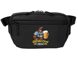 German Bigfoot Sasquatch Lederhose Funny Oktoberfest 2024 Crossbody Pack