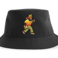 German Bigfoot Sasquatch Beer Lederhose Funny Oktoberfest Sustainable Bucket Hat