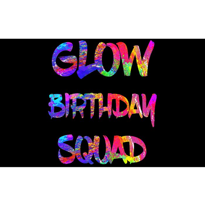 Glow Birthday Squad Glow Party 80s Group Party Team Bumper Sticker