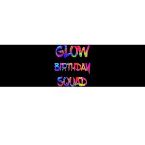 Glow Birthday Squad Glow Party 80s Group Party Team Bumper Sticker