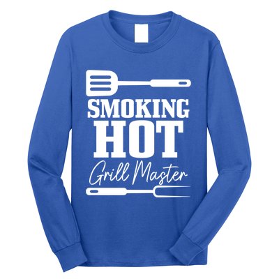 Grilling Bbq Smoking Hot Funny Fathers Day Meaningful Gift Long Sleeve Shirt