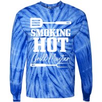 Grilling Bbq Smoking Hot Funny Fathers Day Meaningful Gift Tie-Dye Long Sleeve Shirt