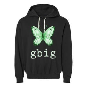 GBig Butterfly Sorority Reveal Big Little for Lil Sister Garment-Dyed Fleece Hoodie