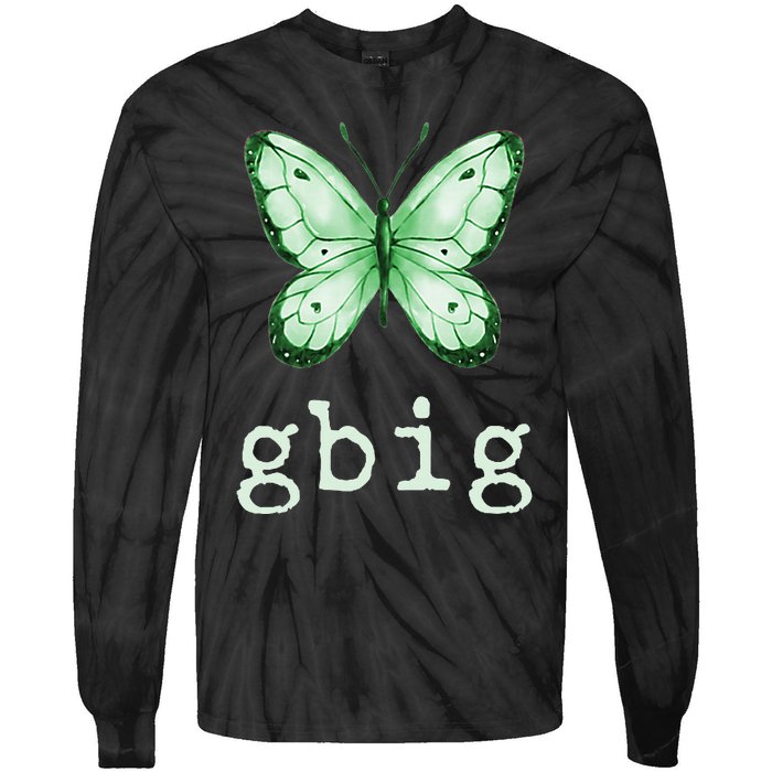 GBig Butterfly Sorority Reveal Big Little for Lil Sister Tie-Dye Long Sleeve Shirt