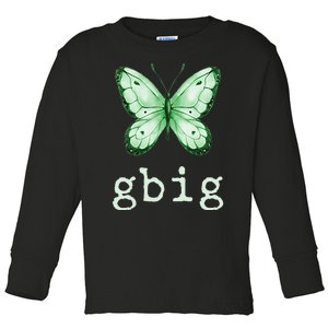 GBig Butterfly Sorority Reveal Big Little for Lil Sister Toddler Long Sleeve Shirt