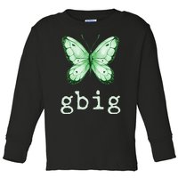 GBig Butterfly Sorority Reveal Big Little for Lil Sister Toddler Long Sleeve Shirt