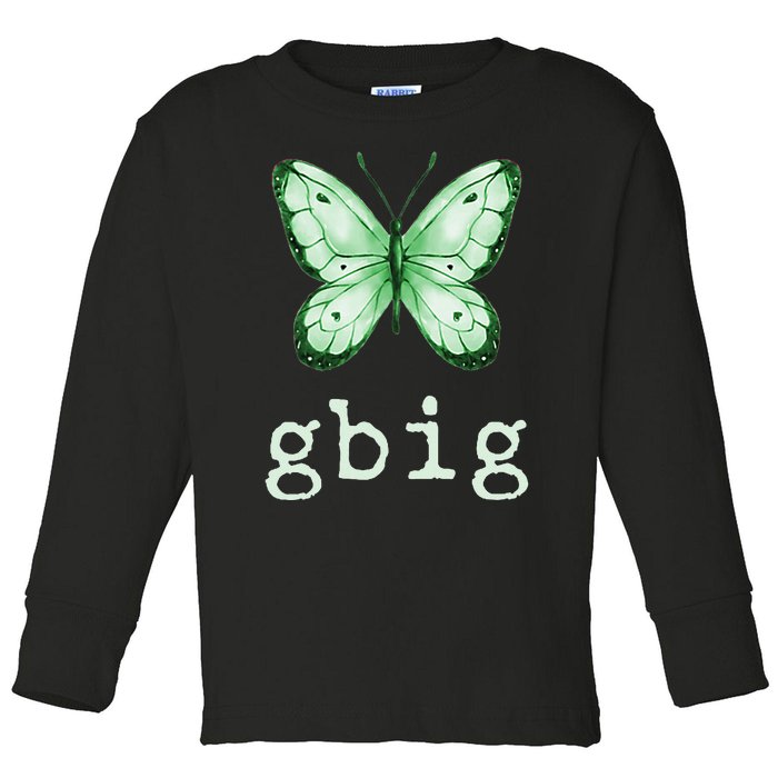 GBig Butterfly Sorority Reveal Big Little for Lil Sister Toddler Long Sleeve Shirt