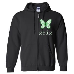 GBig Butterfly Sorority Reveal Big Little for Lil Sister Full Zip Hoodie