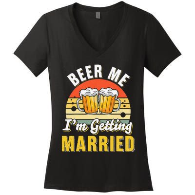 Groom Bachelor Supplies Party Wedding Women's V-Neck T-Shirt