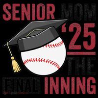 Graduation Baseball Senior Mom 2025 Graduate Final Inning Flatbill Hat