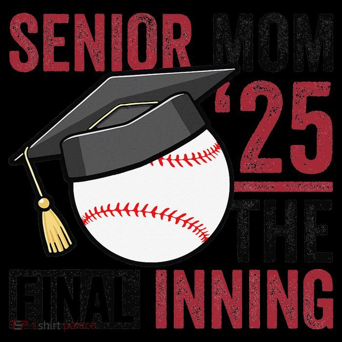 Graduation Baseball Senior Mom 2025 Graduate Final Inning Premium T-Shirt